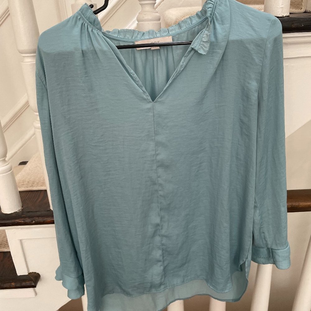 Ann Taylor Loft, Blue Blouse